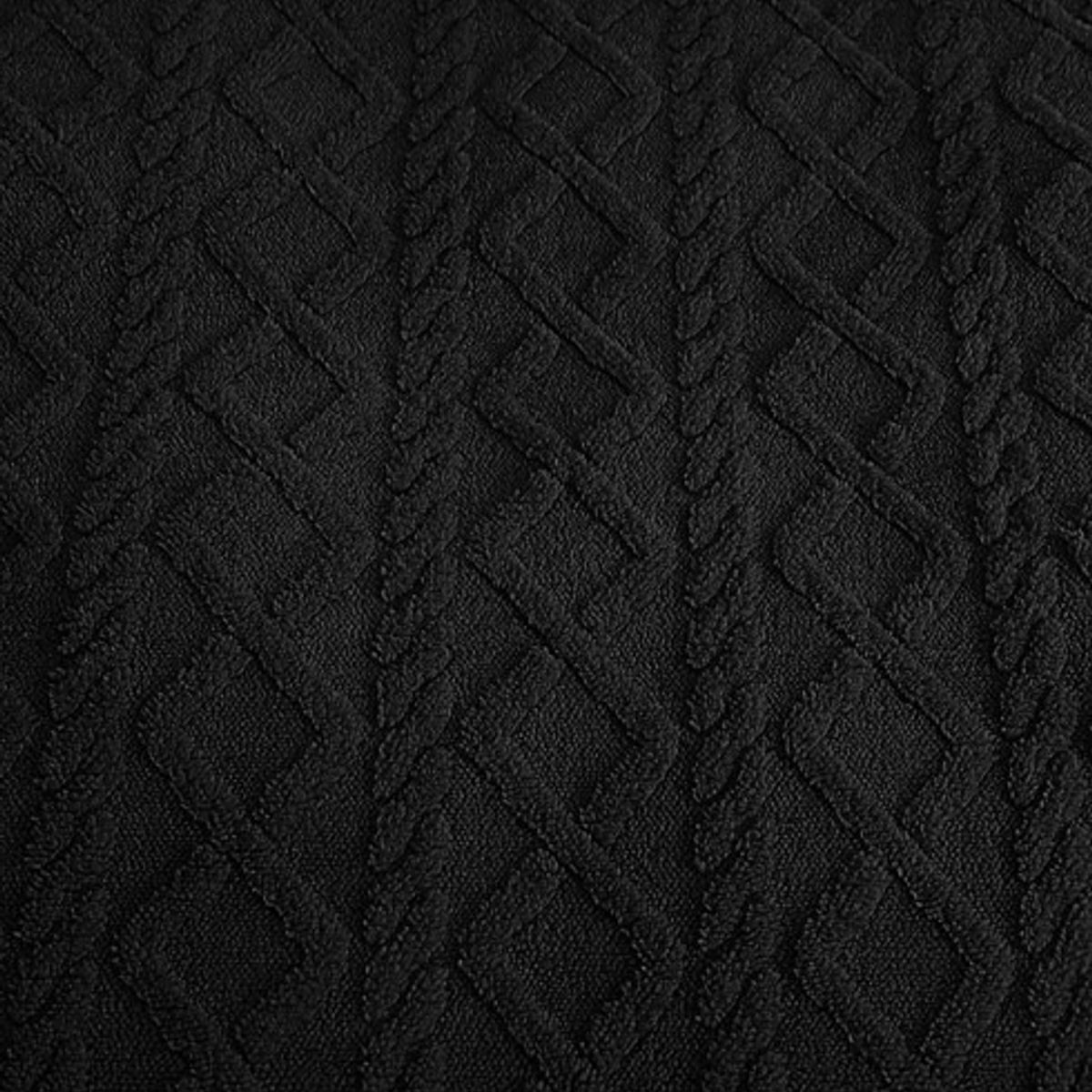 GENERICO - COBERTOR TEXTURIZADO TRENSADO CON CHIPORRO KING COLOR NEGRO TF
