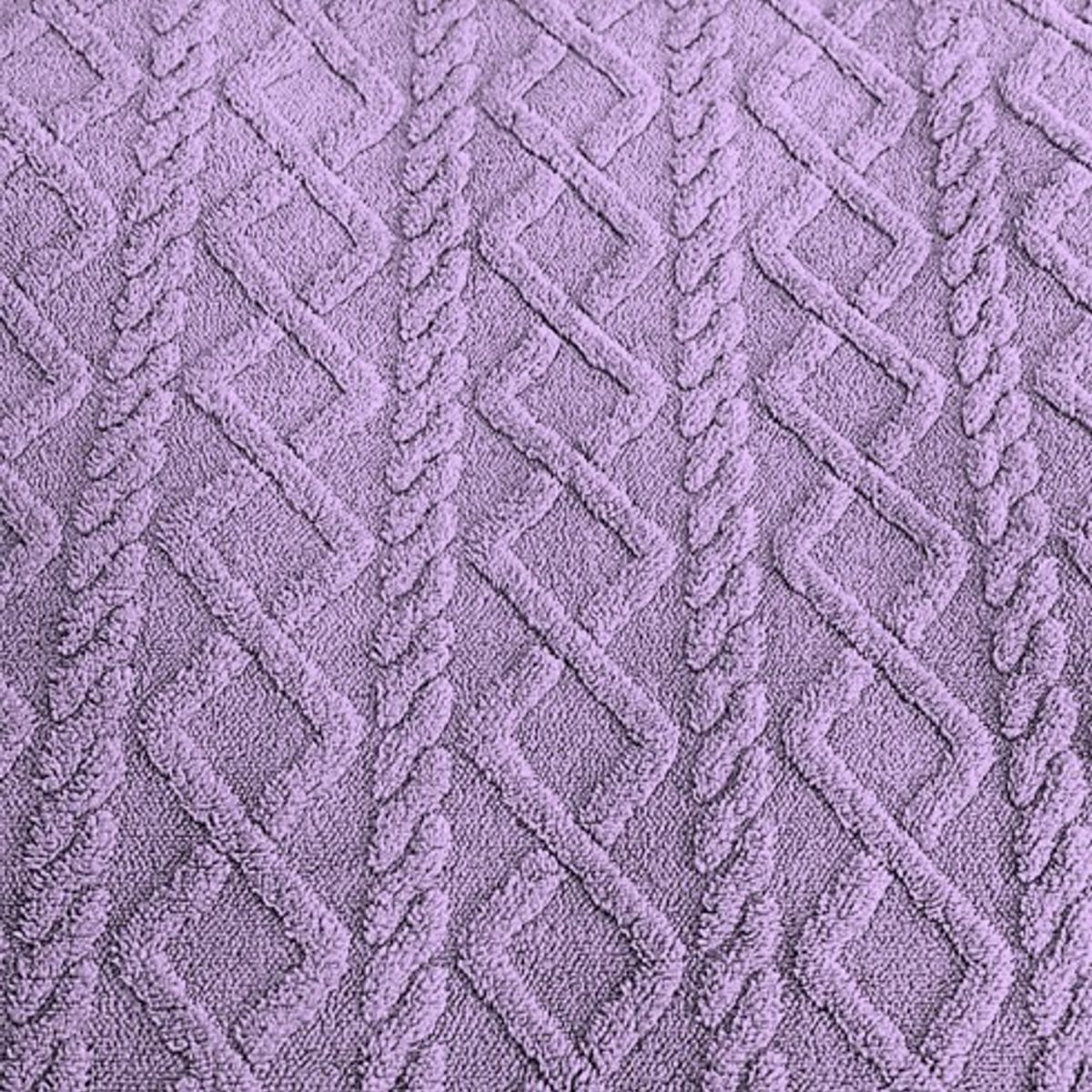 GENERICO - COBERTOR TEXTURIZADO TRENSADO CON CHIPORRO KING COLOR LILA TF