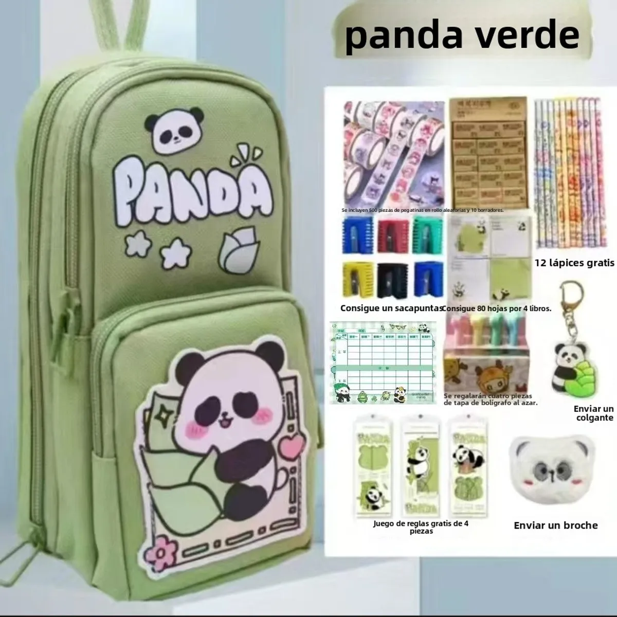 TIOZONEY - Estuche para bolígrafo de estudiante Panda