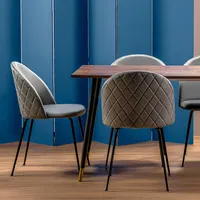 Silla De Comedor Dagmar Gris Set De 2 Unidades