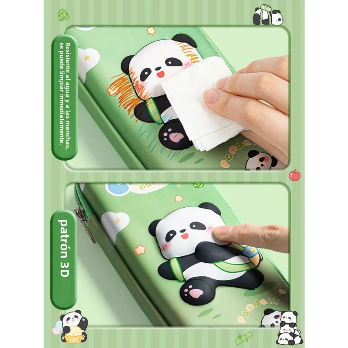 TIOZONEY - Estuche para bolígrafo de estudiante Panda