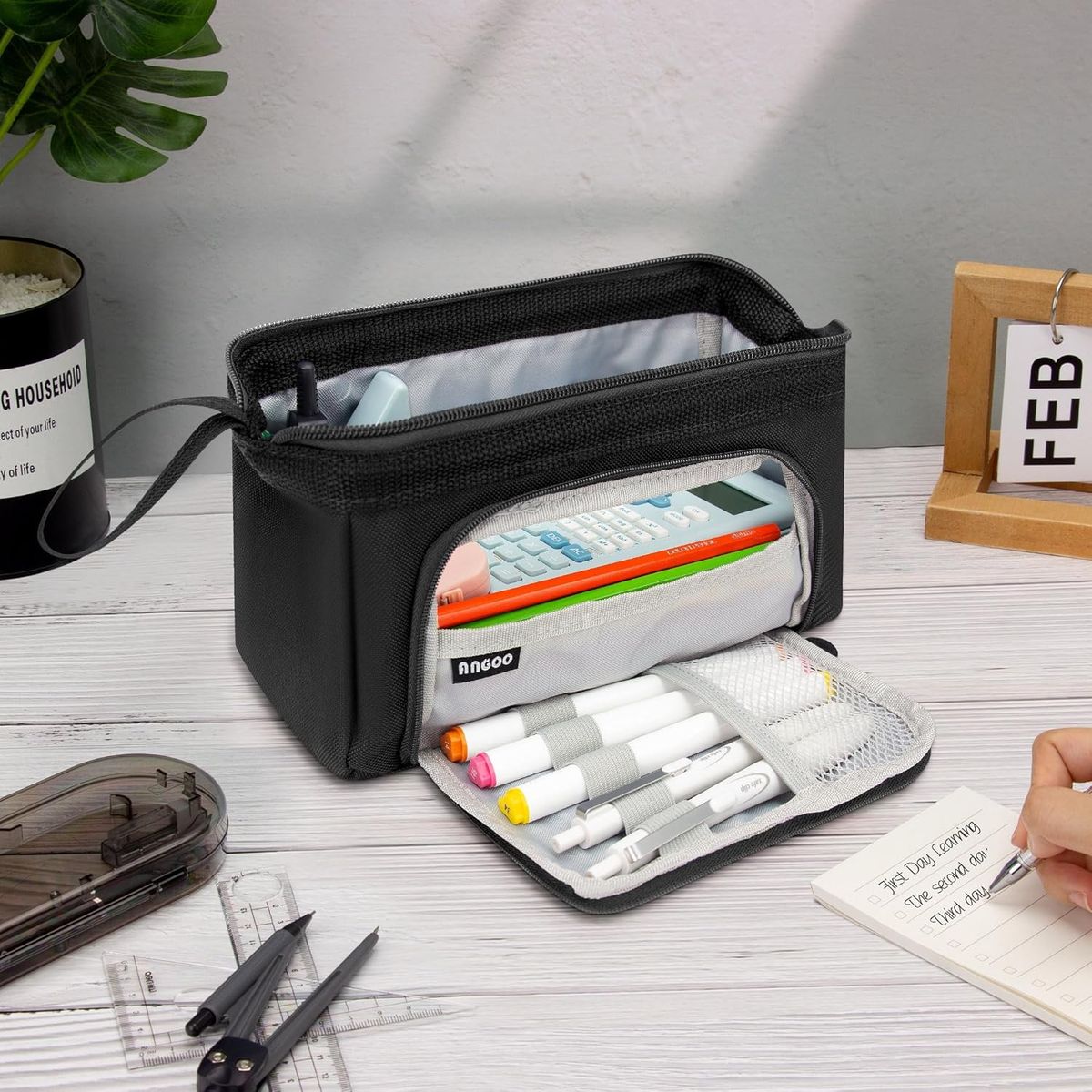 TIOZONEY - Estuche grande para lápices