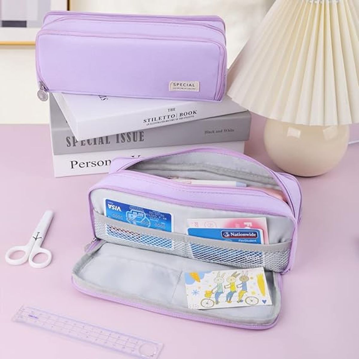 TIOZONEY - Estuche Para Lapices Escolar Gran Capacidad