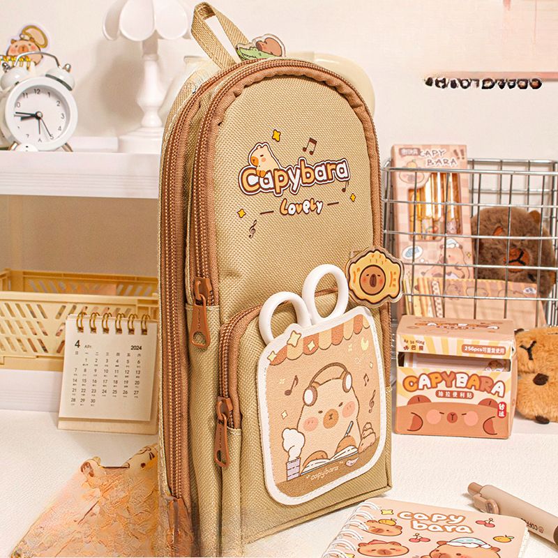 TIOZONEY - Estuche para bolígrafo de estudiante Capibara.