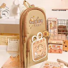 TIOZONEY - Estuche para bolígrafo de estudiante Capibara.