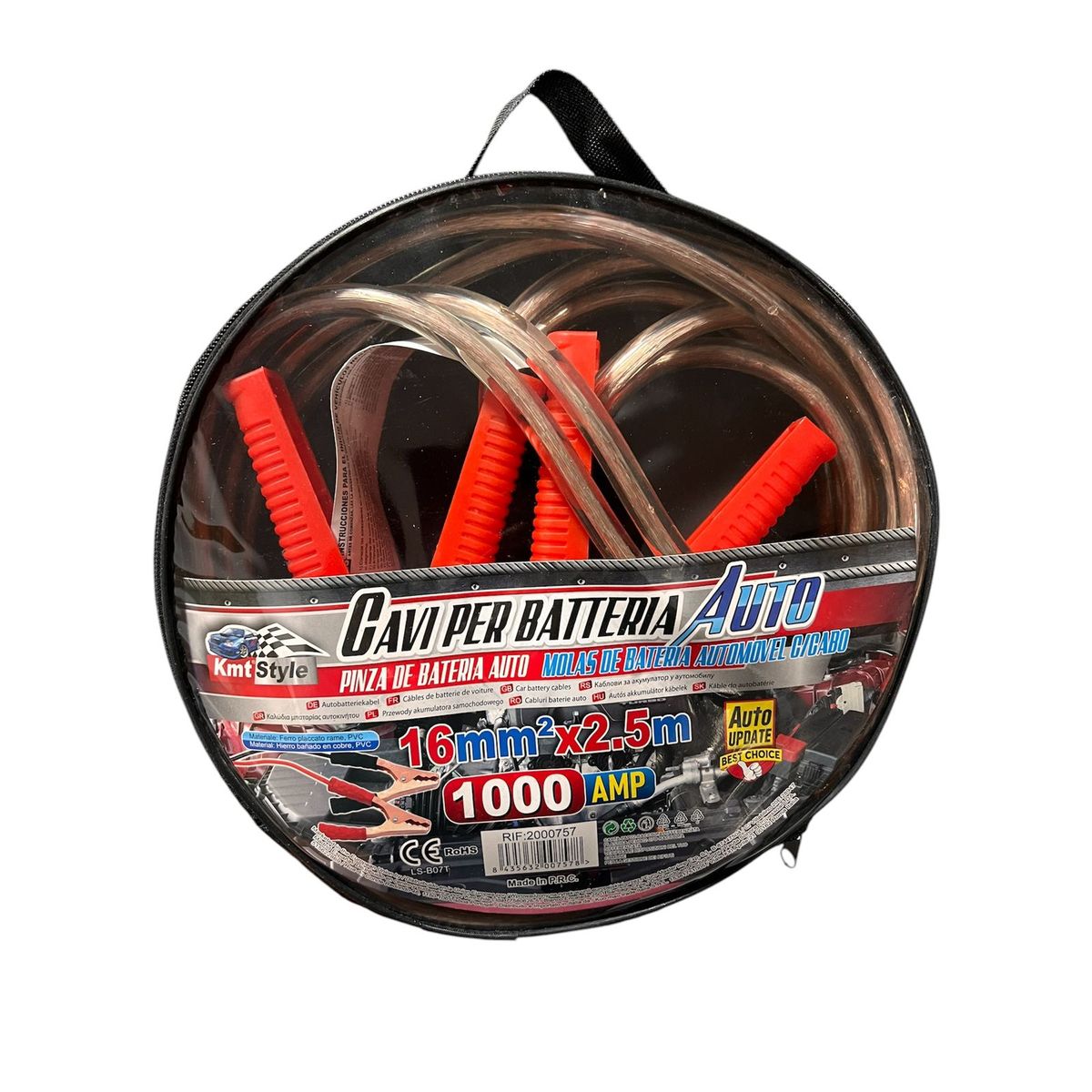 OEM - Cable Puente Batería Reforzado 1000 Amp Roba Corriente 2,5m