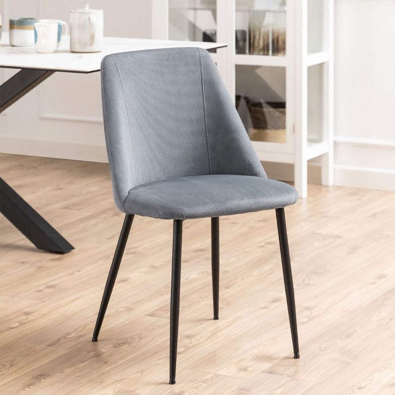 MIRKELA - Silla De Comedor Flicka Gris Set de 4 Unidades