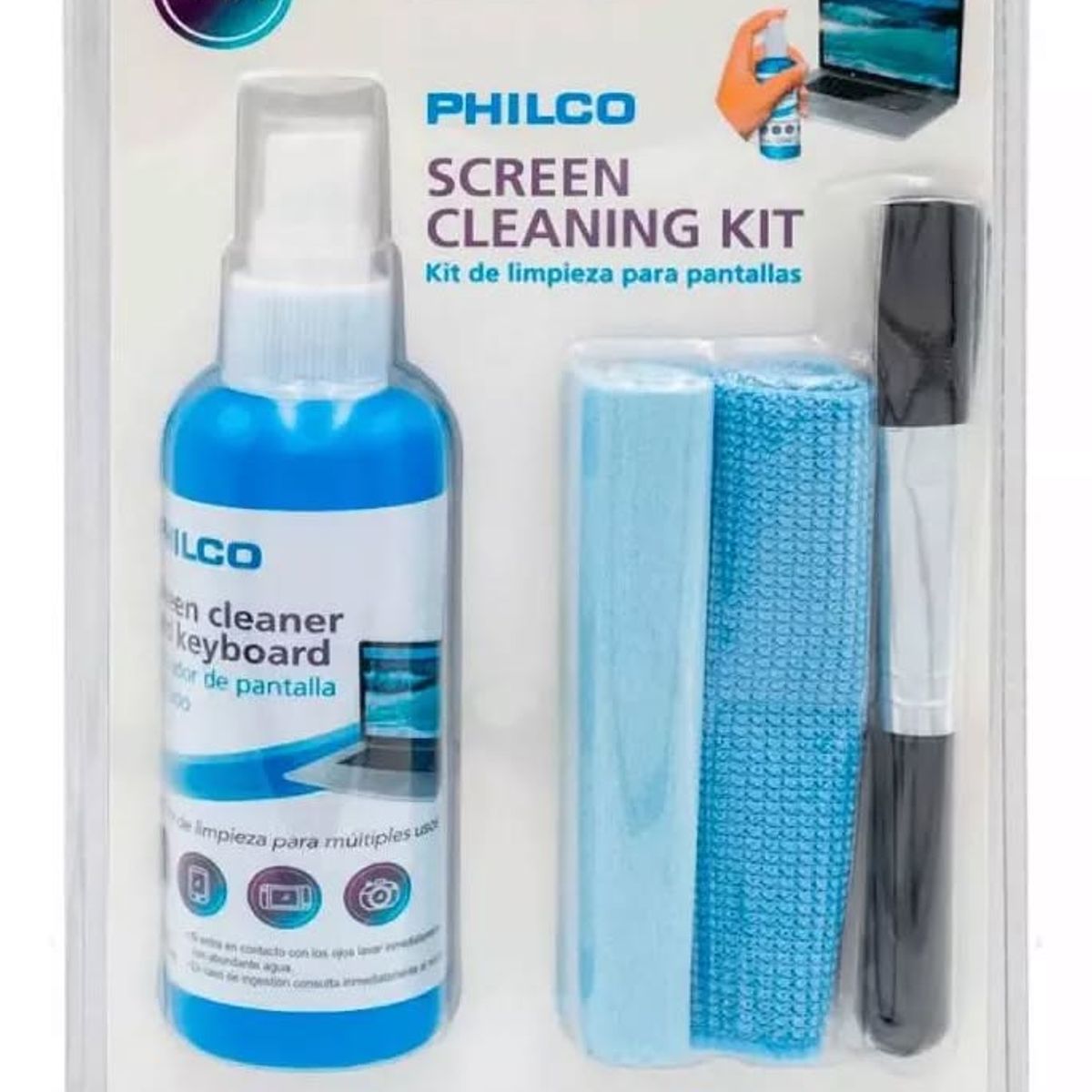GENERICO - Limpiador de pantalla y teclado 4 en 1 Philco Screen Cleaning