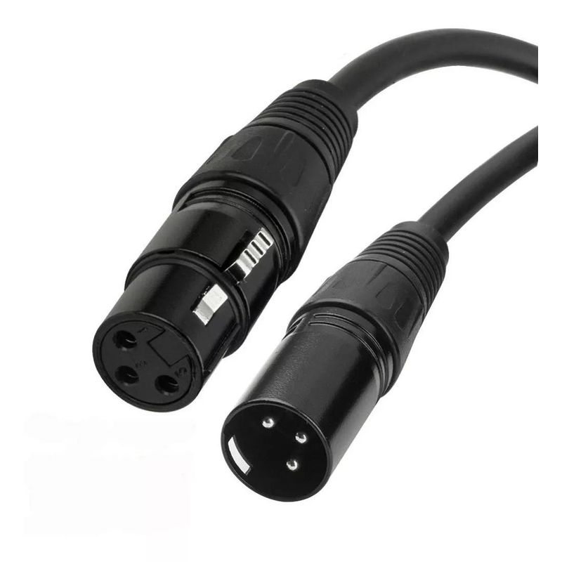 GENERICO - Cable Cannon alargador microfono 3 metros Canal M/F
