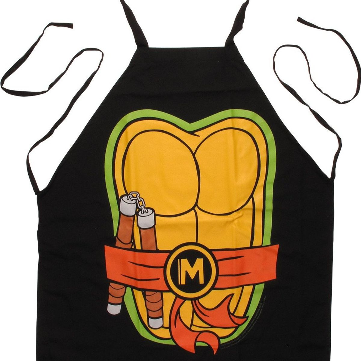 GENERICO - Delantal divertido Tortuga ninja Michelangelo Miguel Ángel