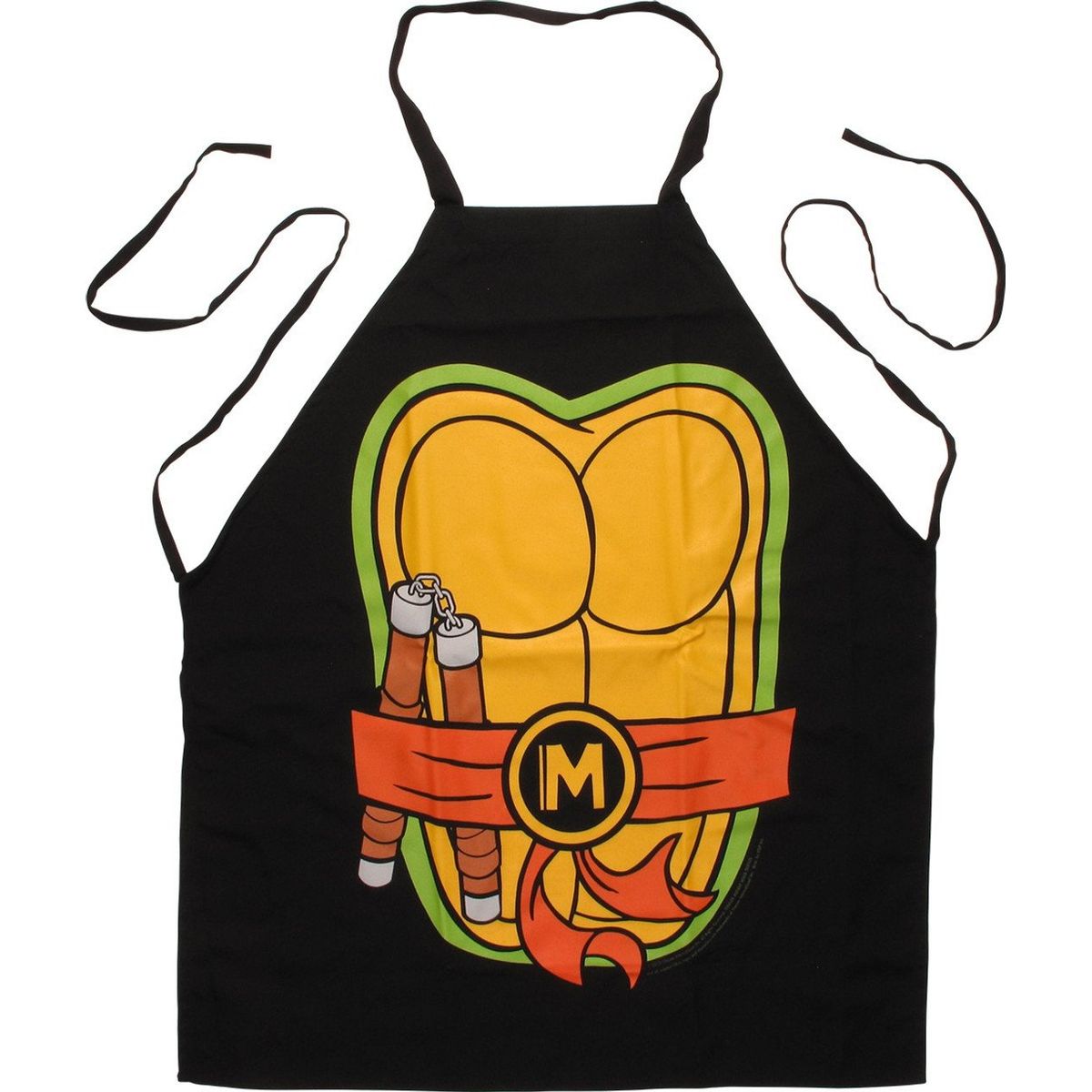 GENERICO - Delantal divertido Tortuga ninja Michelangelo Miguel Ángel