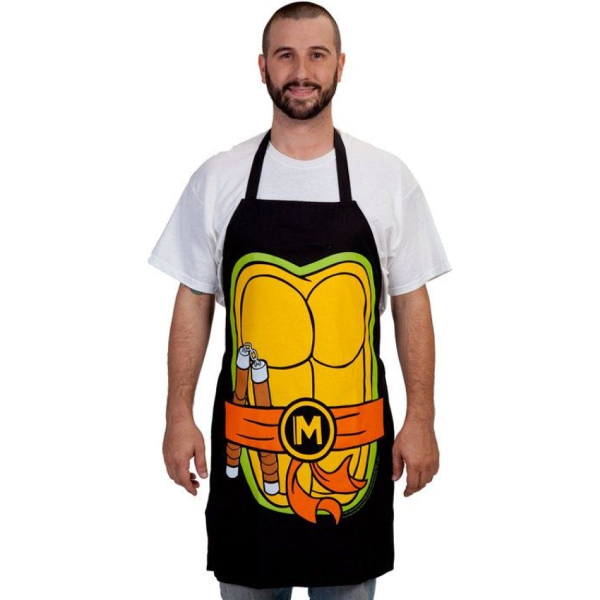 GENERICO - Delantal divertido Tortuga ninja Michelangelo Miguel Ángel