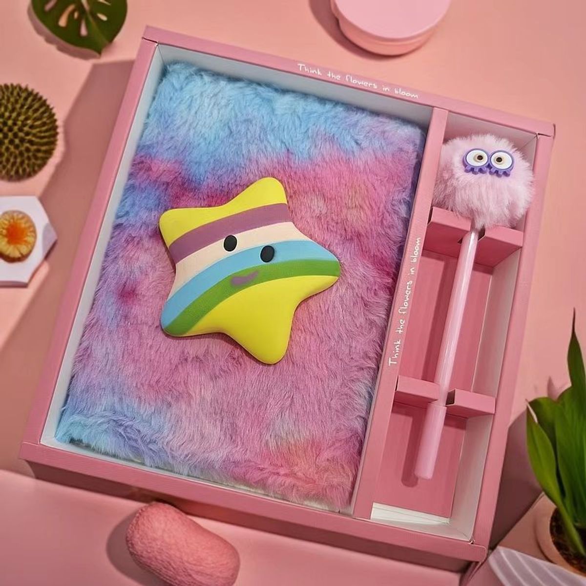 TIOZONEY - Set de cuadernos de felpa