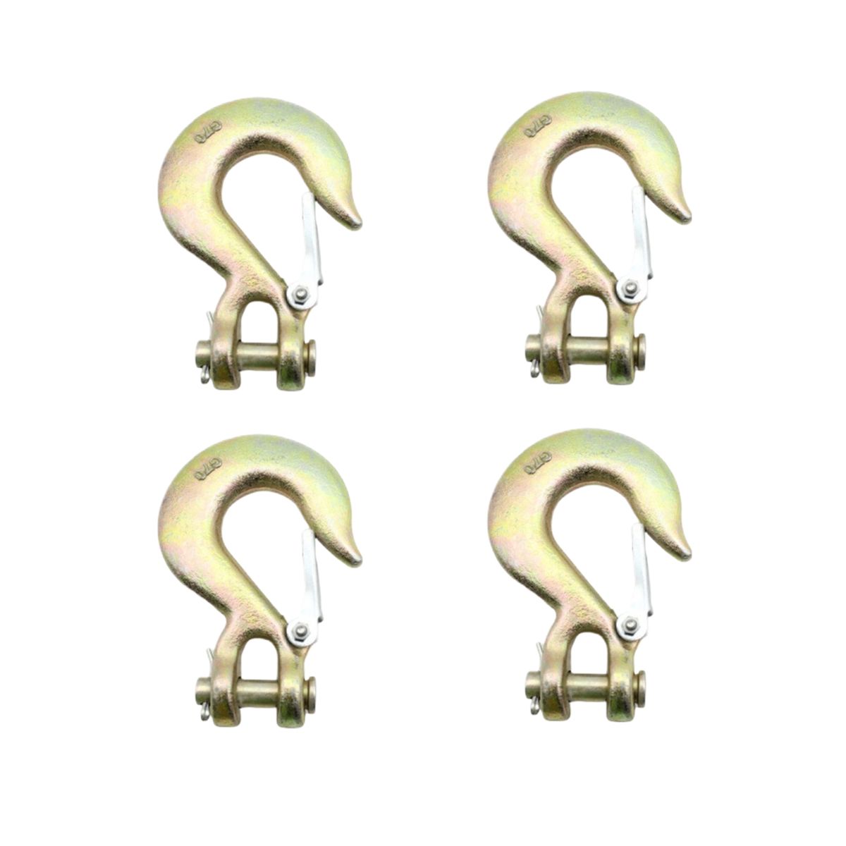 BLACKSMITH - Kit 4 Unidades Gancho Clevis Grab Con Seguro 3/8
