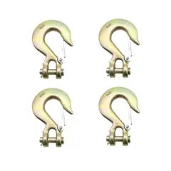 BLACKSMITH - Kit 4 Unidades Gancho Clevis Grab Con Seguro 3/8