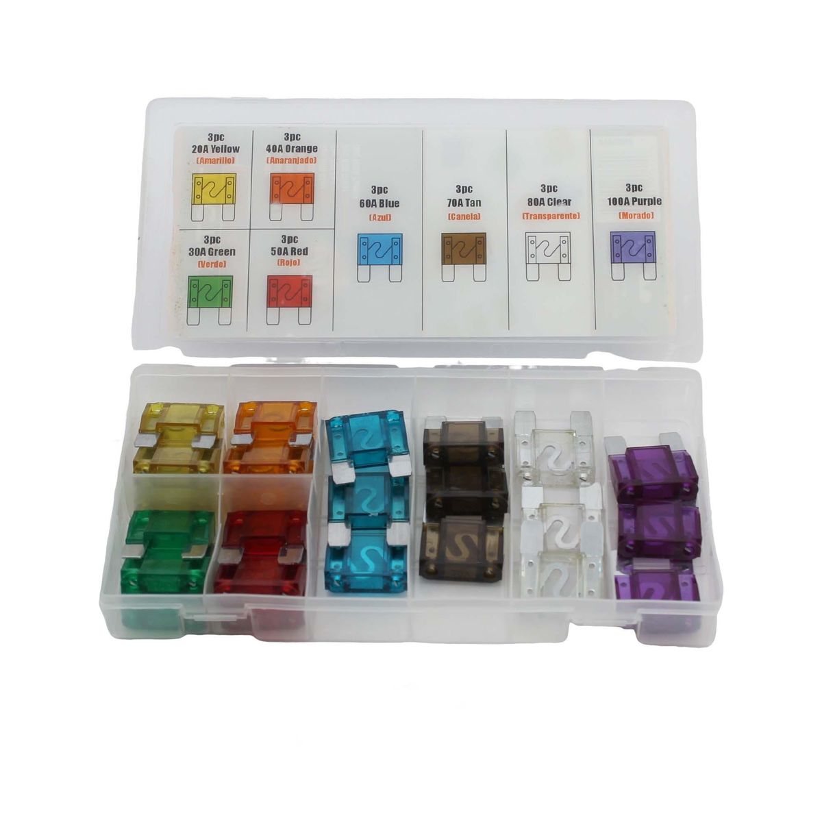 TACTIX - Caja Maxi Fusibles 24 Piezas