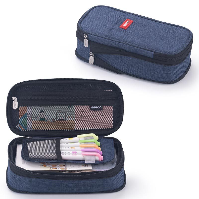 TIOZONEY - Lapicera Estuche gran capacidad cremallera doble capa