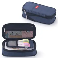 TIOZONEY - Lapicera Estuche gran capacidad cremallera doble capa