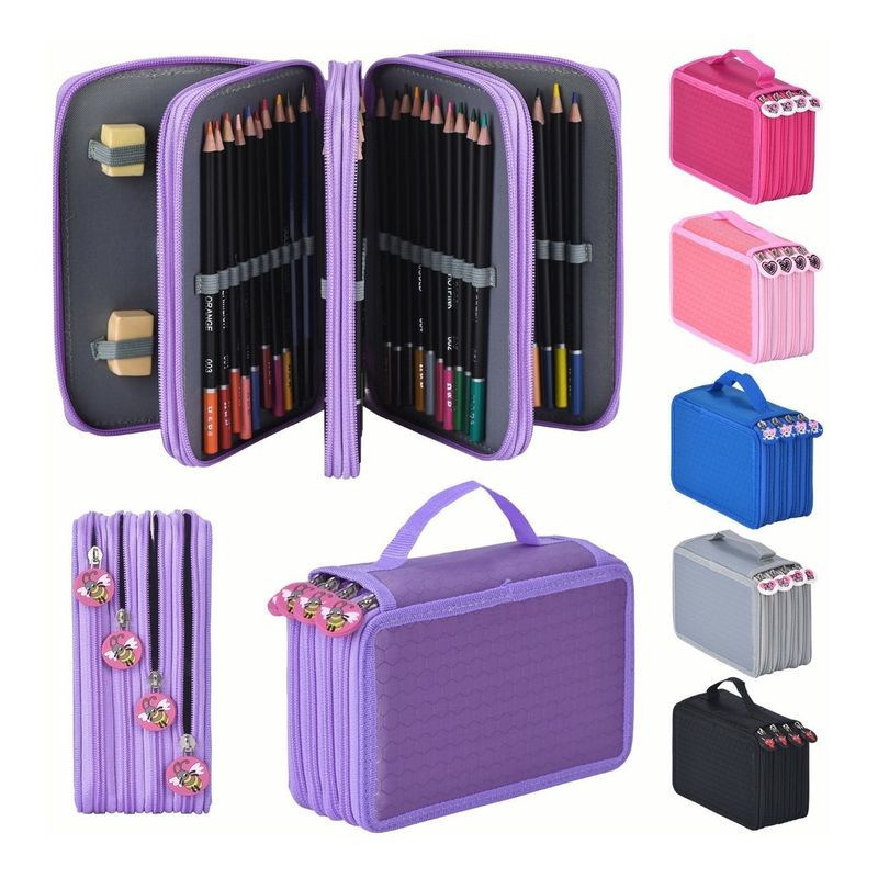 TIOZONEY - Estuche Escolar 72ranura Gran Capacidad Organizador Lapicera