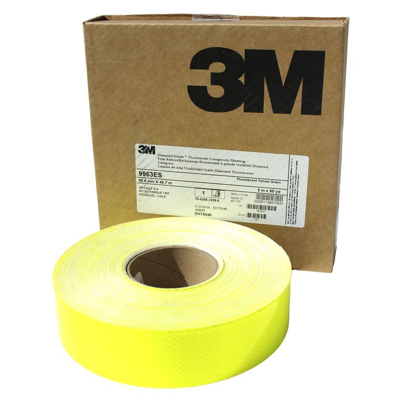 3M - Cinta Reflectante Amarilla Marca  3 M