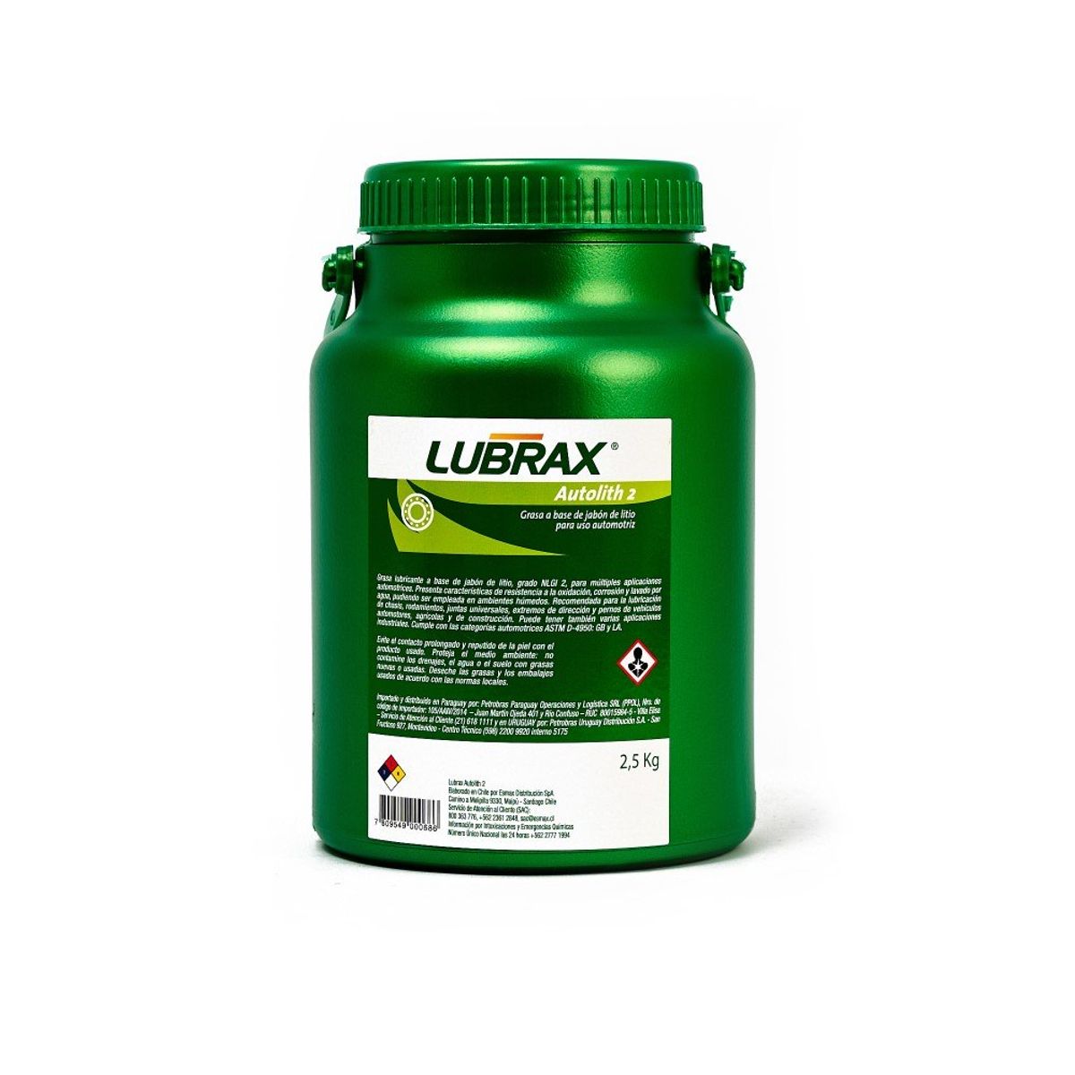 LUBRAX - Grasa Lubricante Lubrax Autolith 2 2,5 Kg