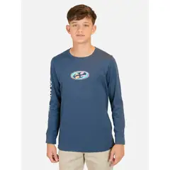 MAUI AND SONS - Polera ML Mai Tai Celeste Infantil - Celeste