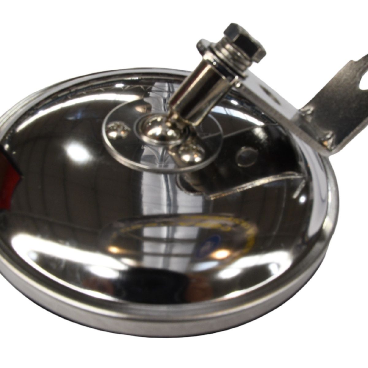 GOTEK - Espejo Convexo Redondo Cromado 5 Pulgadas Soporte En L