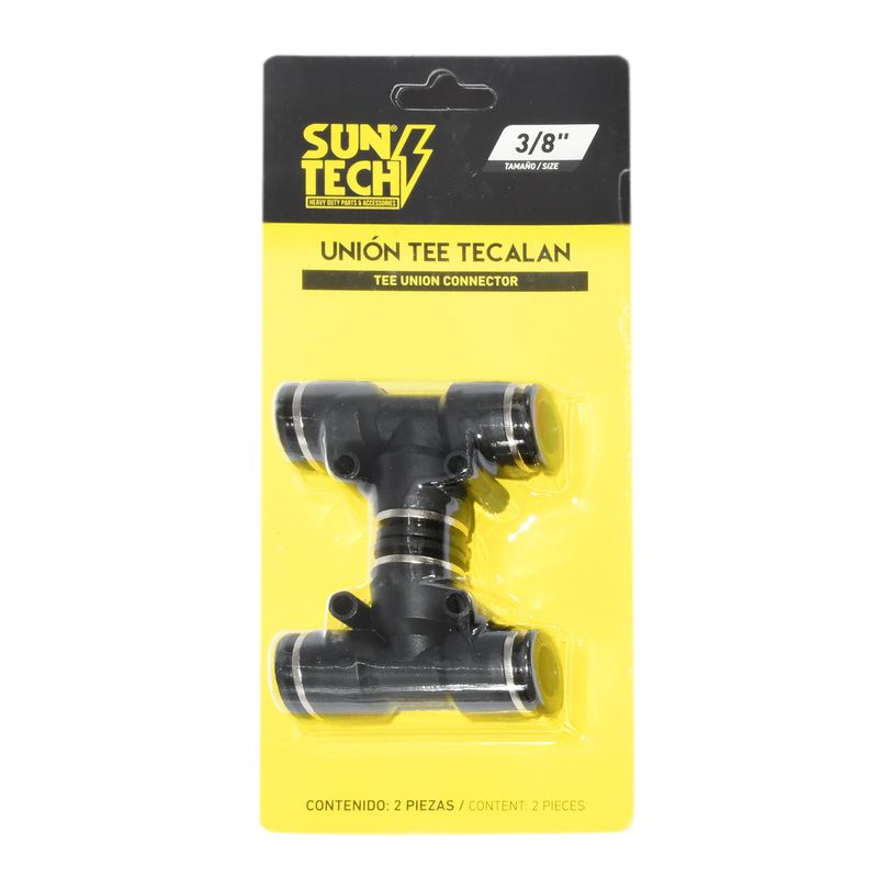 SUNTECH - Blister Union Tee Tecalan 3/8 PuLG
