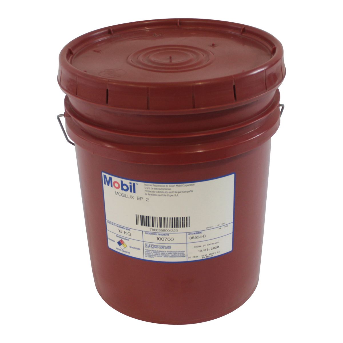 MOBIL - GRASA LUBRICANTE MOBILUX EP 2 16 KG