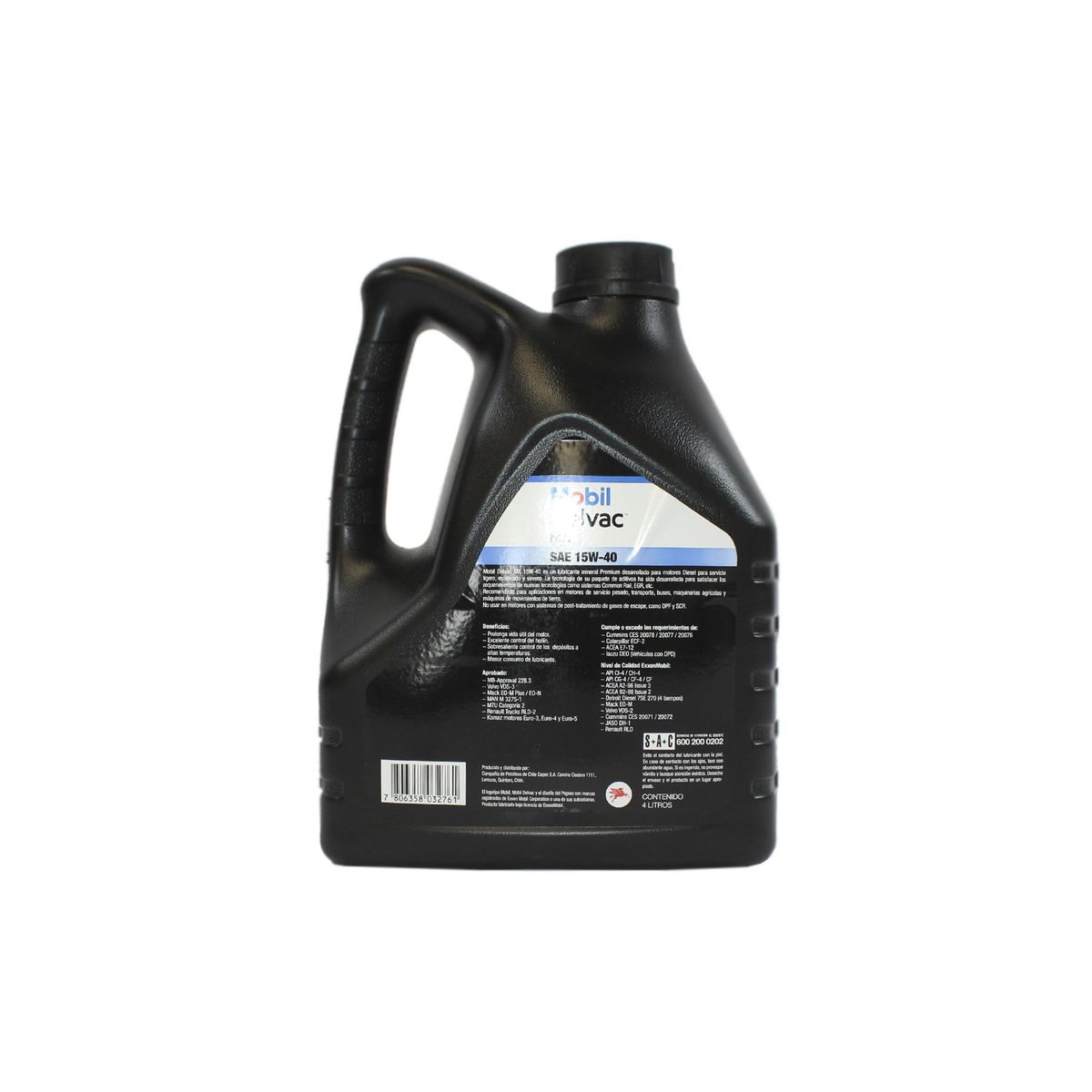 MOBIL - Aceite Motor Mobil Delvac Mx 15w40 4 Lts