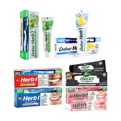 GENERICO - Pack 2 6 Uds Pasta Dental Dabur Herbal 150gr