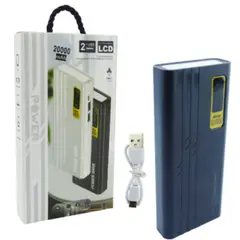 GENERICO - Bateria De Emergencia De 2 USB A 20.000 Mah Mas Linterna
