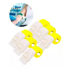 GENERICO - Torniquete Ligadura Elastico Con Hebilla Amarillo 6 Unidades