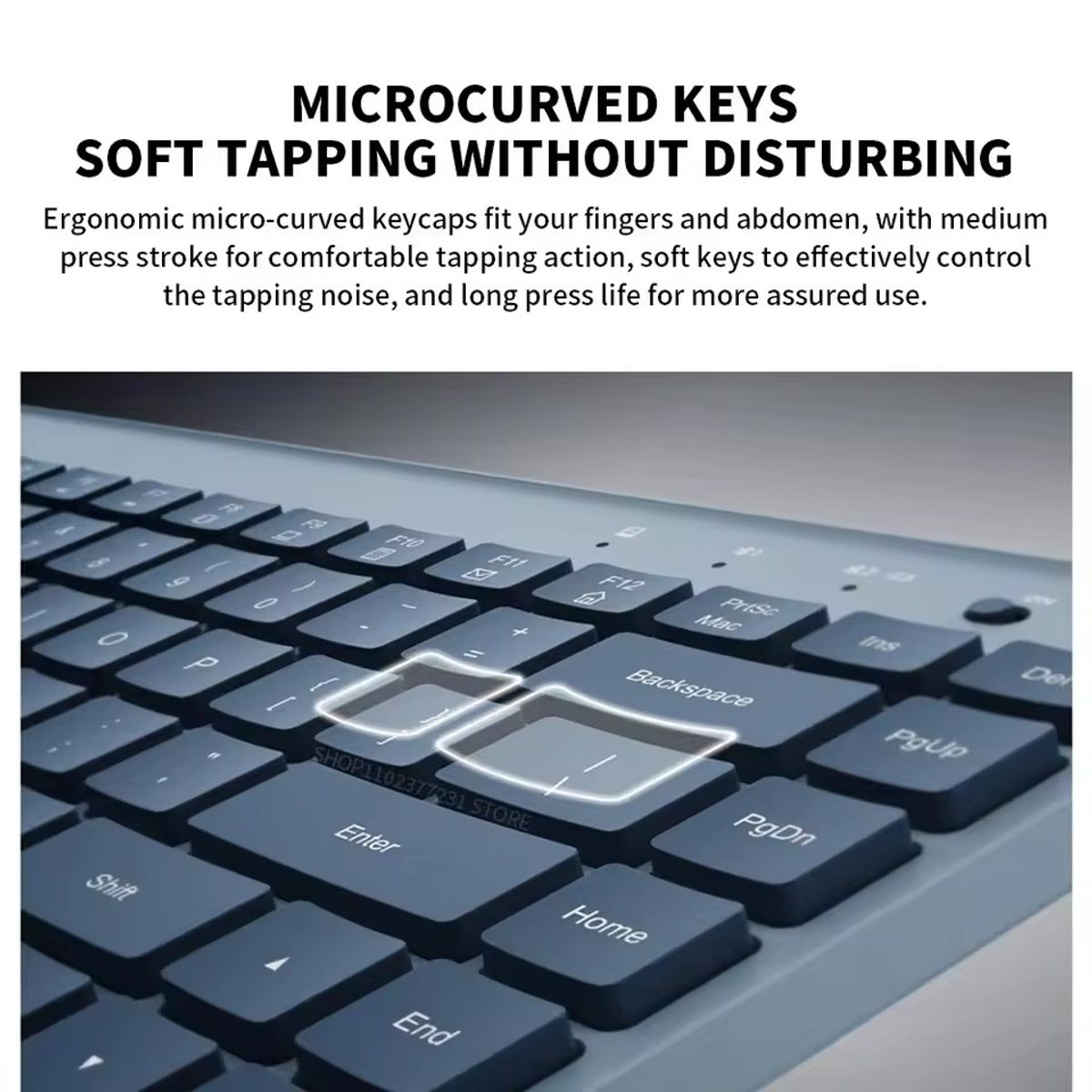 XIAOMI - Xiaomi Portable Dual Mode Keyboard With Mouse Wireless 24GHz-Azul