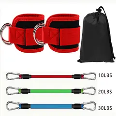 TIOZONEY - 6 pcs de resistencia al tobillo con puños