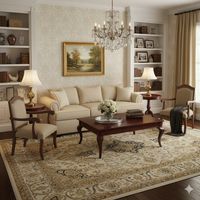 Living 311 Antonia Beige Claro Sofa 3 Cuerpos Resortes + 2 Sitiales