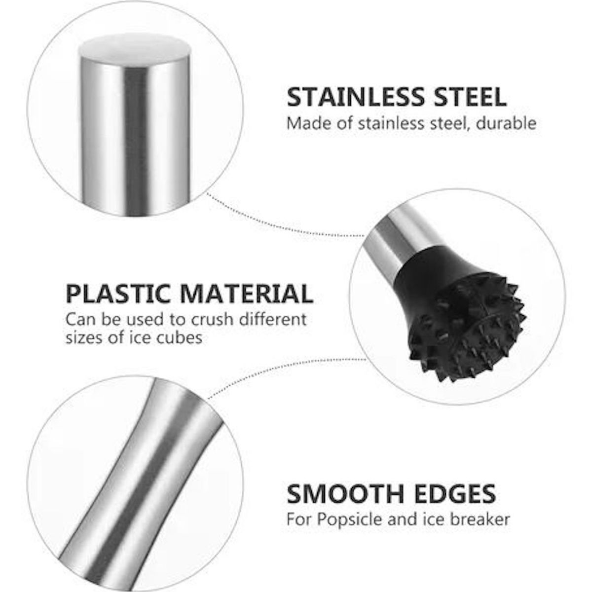 OEM - Mortero De Bar Amacerador Bartender Cocteleria Coctel