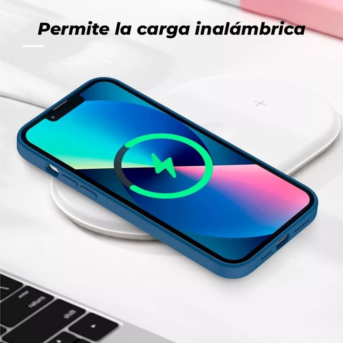 GENERICO - Carcasa Para iPhone 13 Pro Silicona Slim Full Protection