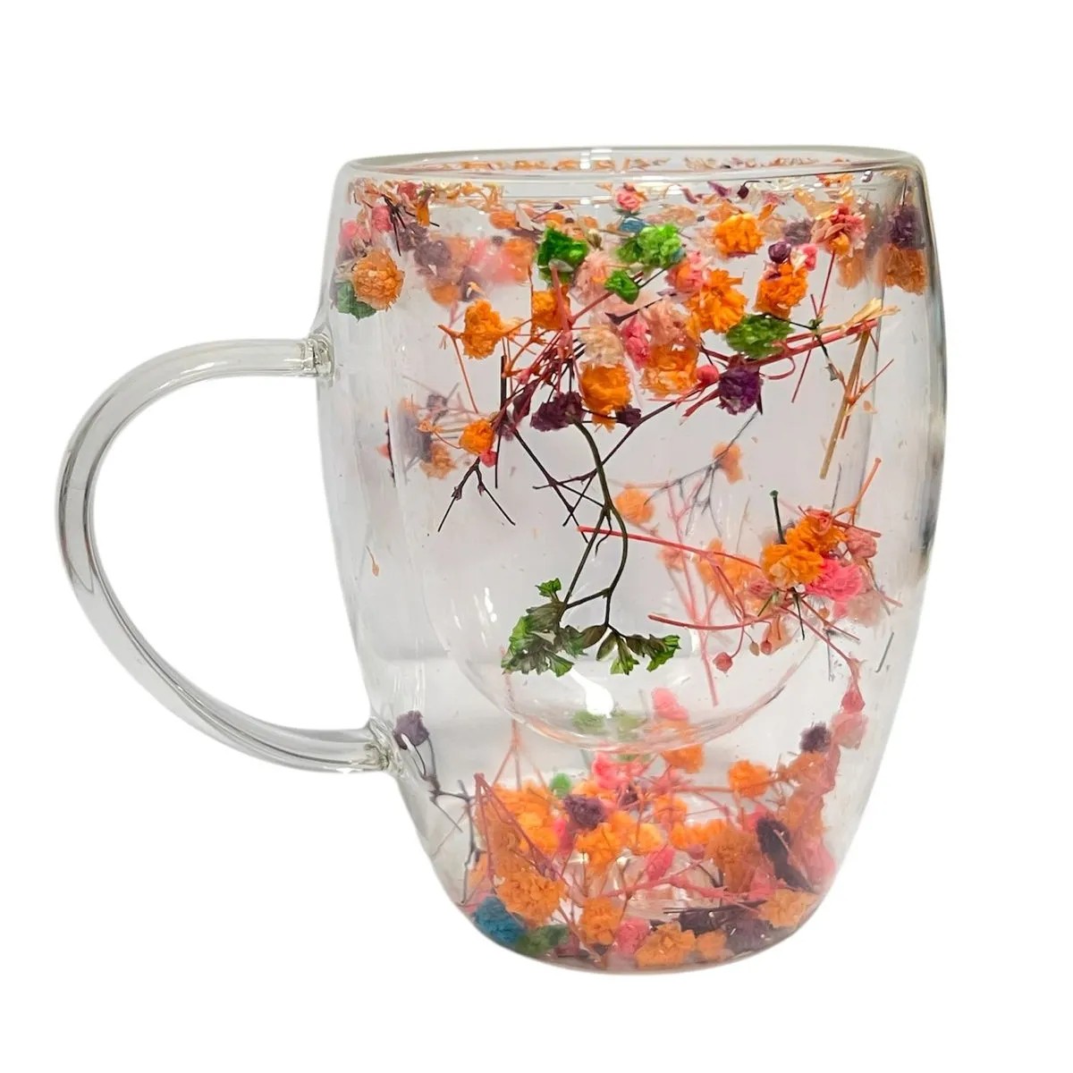 GENERICO - Taza Café Cocina Elegante Diseño Flores Incrustadas Grande