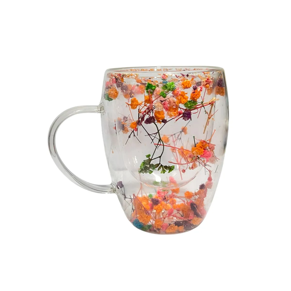 GENERICO - Taza Café Cocina Elegante Diseño Flores Incrustadas Grande