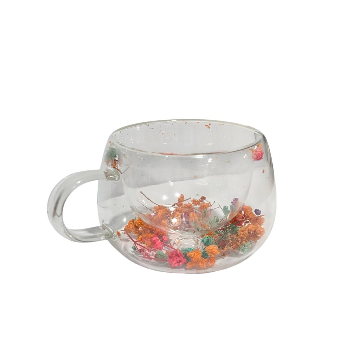 GENERICO - Taza Café Cocina Diseño Flores Incrustadas 250ml