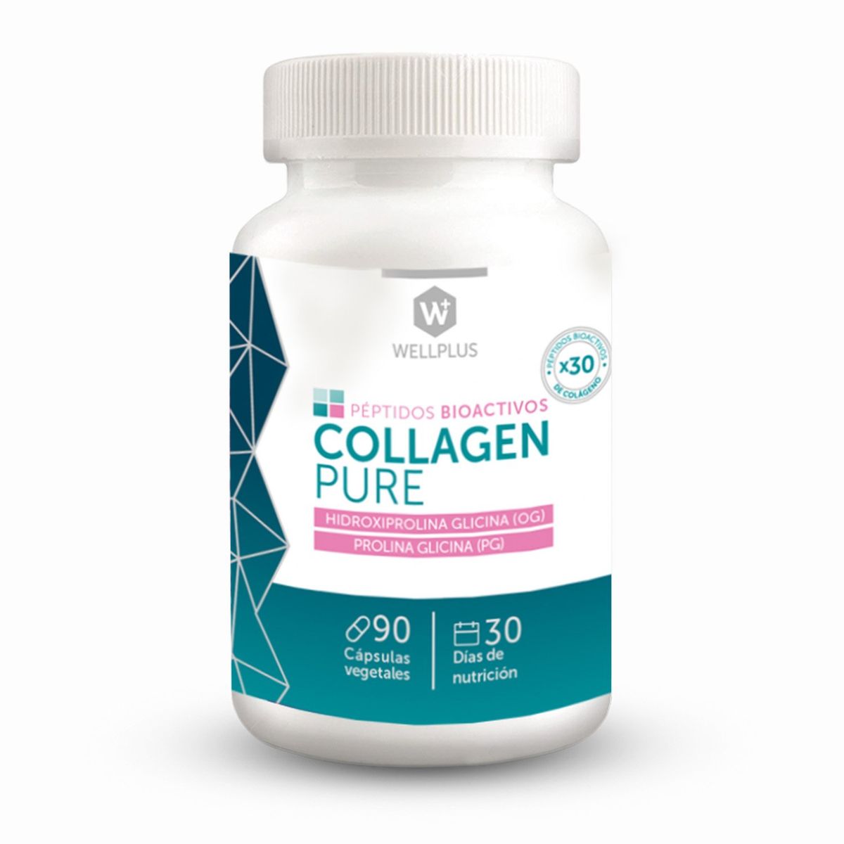 WELLPLUS - COLLAGEN PURE PÉPTIDOS BIOACTIVOS 90 cápsulas