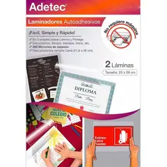ADETEC - Laminado En Frío Autoadhesivo Tamaño Carta