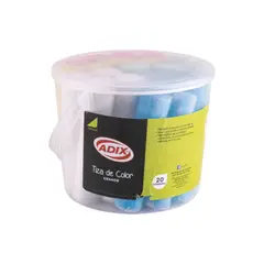 ADIX - Balde Tizas Jumbo 5 Colores 20 Unid Tizas Grandes