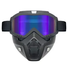 TIOZONEY - Gafas con máscara facial extraíble
