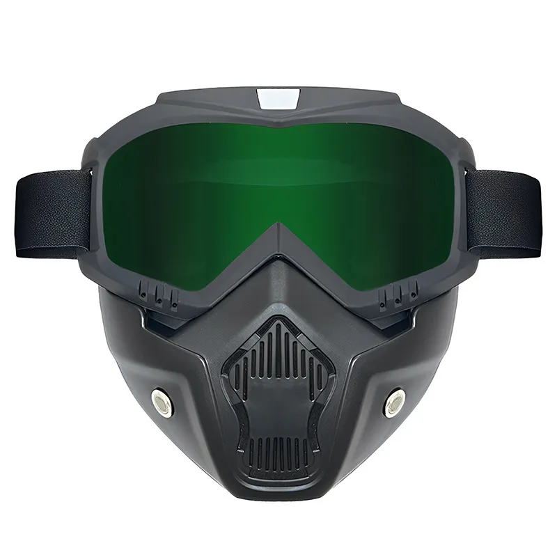 TIOZONEY - gafas con máscara facial extraíble.