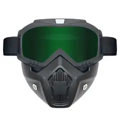 TIOZONEY - Gafas con máscara facial extraíble.