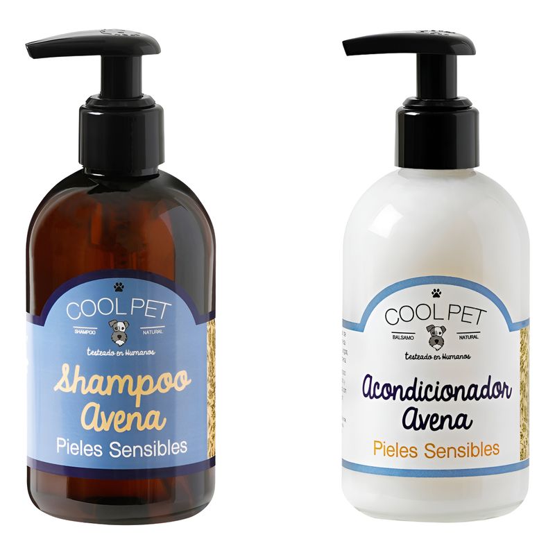 COOLPET - Shampoo Y Acondicionador Coolpet Perro Gato Pieles Sensibles