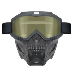 TIOZONEY - Gafas con máscara facial extraíble.