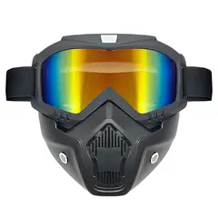 TIOZONEY - Gafas con máscara facial extraíble.